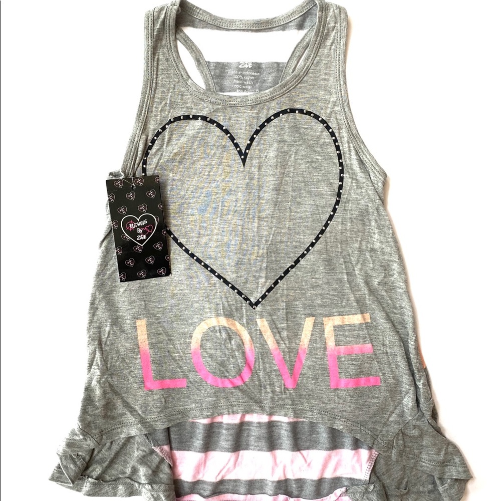 NWT!!! FLOWERS BY ZOE GIRLS TANK